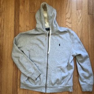 Men's Polo Gray Hoodie